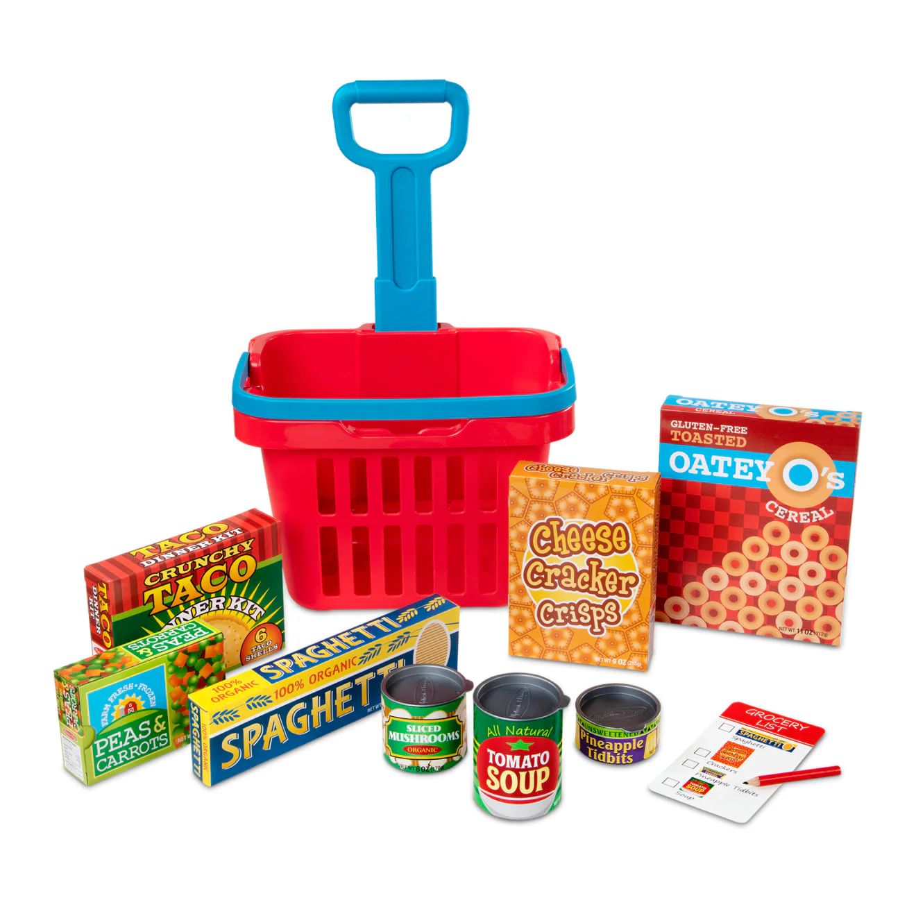 Fill & Roll Grocery Basket Play Set | Melissa and Doug