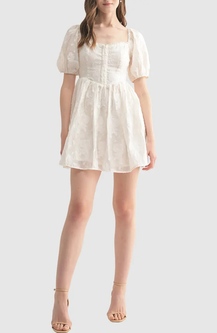 Lush Corset Puff Sleeve Minidress | Nordstromrack | Nordstrom Rack