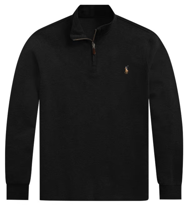 Men's Estate-Rib Cotton Quarter-Zip Pullover | Macy's