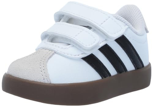 Adidas Unisex-Kids VL Court 3.0, White/Black/Grey, 7K | Amazon (US)