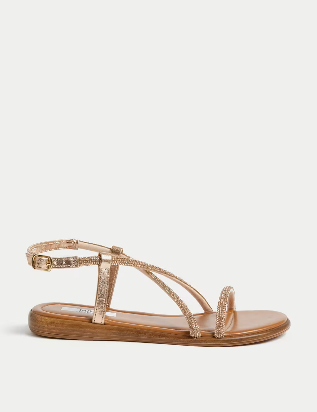 Sparkle Strappy Flat Sandals | Marks & Spencer (UK)