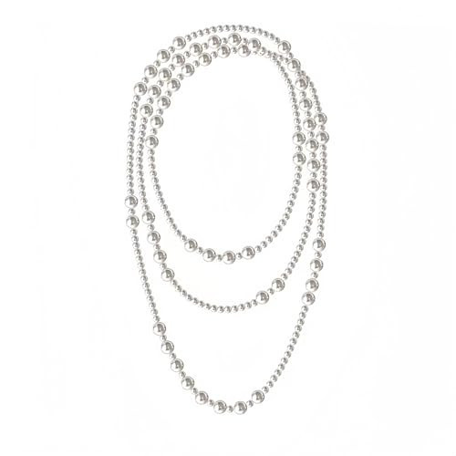 Pearl Necklace for Men, 6mm 8mm White Round Pearl Necklace Choker Necklace Fashion Jewelry with Delicate Box for Men Women Teens (Layered Pearl Necklace) | Amazon (US)