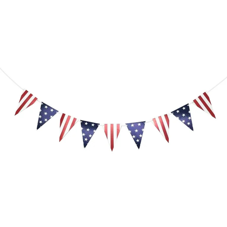 OAVQHLG3B 4th of July Decorations USA Banner American Banner Patriotic Decorations for Memorial D... | Walmart (US)