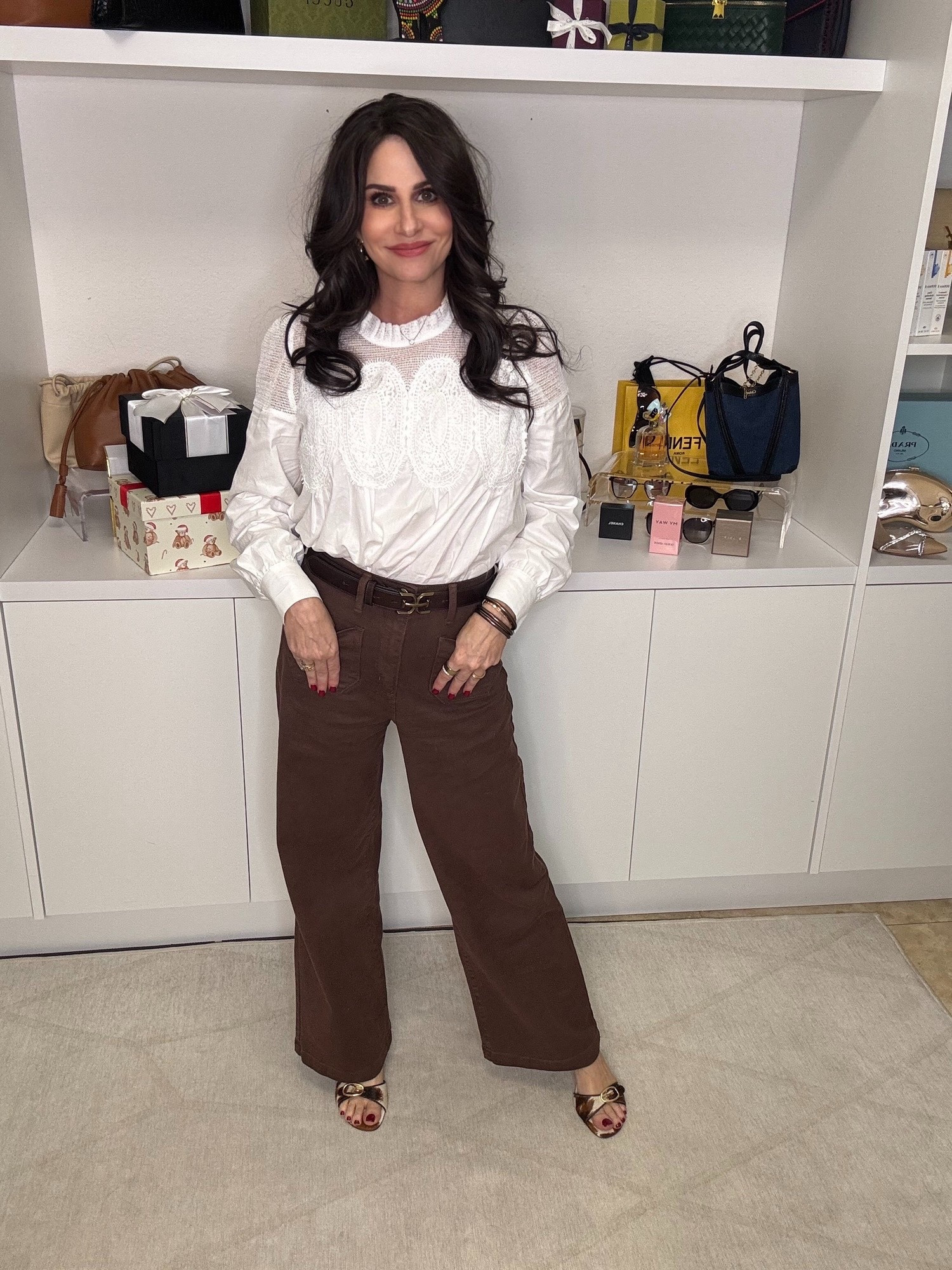 #ootd -received so many compliments. Such a comfy yet put together look . Jeans 25 , top sm , slingback TTS . #fallstyle #brownjeans 



#LTKSeasonal #LTKOver40 #LTKootd