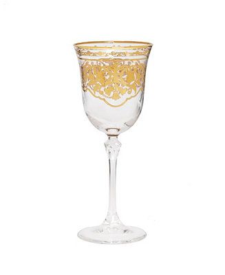 Classic Touch 8.5 Oz Wine Glasses with Artwork, Set of 6 & Reviews - Glassware & Drinkware - Dini... | Macys (US)