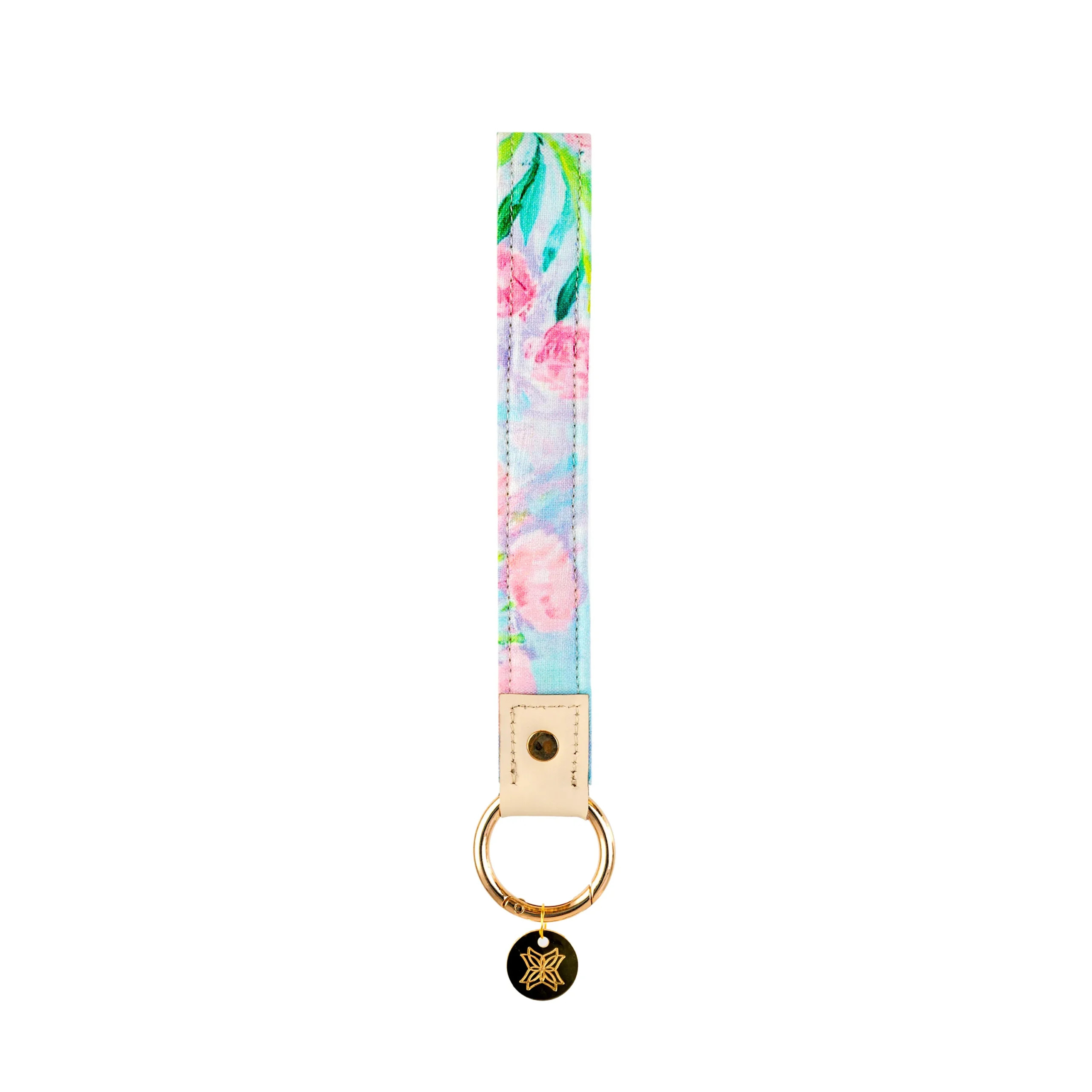 Pink Peony Pattern Keychain | EVELYN & KATE (US)