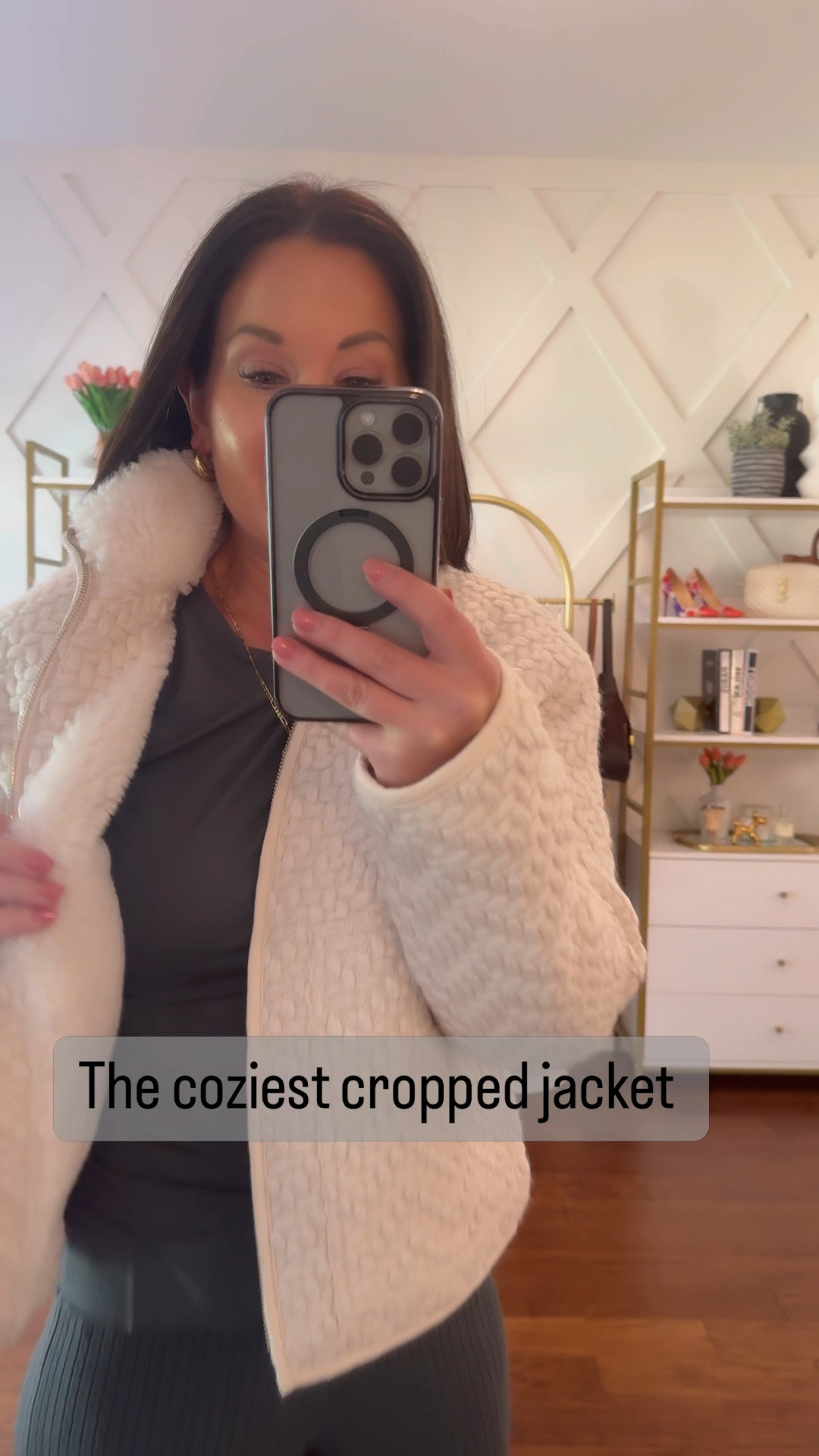 The coziest jacket for fall and winter- the texture makes it super elevated and luxe feeling - use code blairsp24 for 20% off your purchase 

#LTKStyleTip #LTKOver40 #LTKVideo