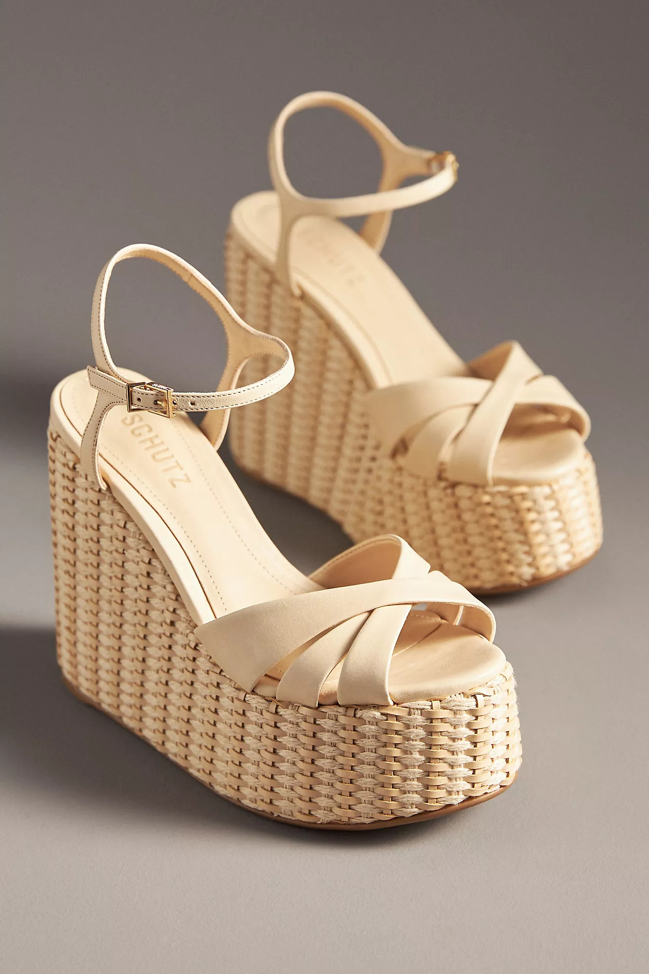 Schutz Keefa Wedge Platform Heels | Anthropologie (US)