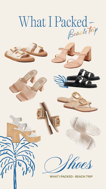 Shoes I packed for our beach trip🐚🌊🦋🩵 I was in much need of a spring refresh after our move last year #spring #shoes #sandals 

#LTKstyletip #LTKshoecrush #LTKtravel