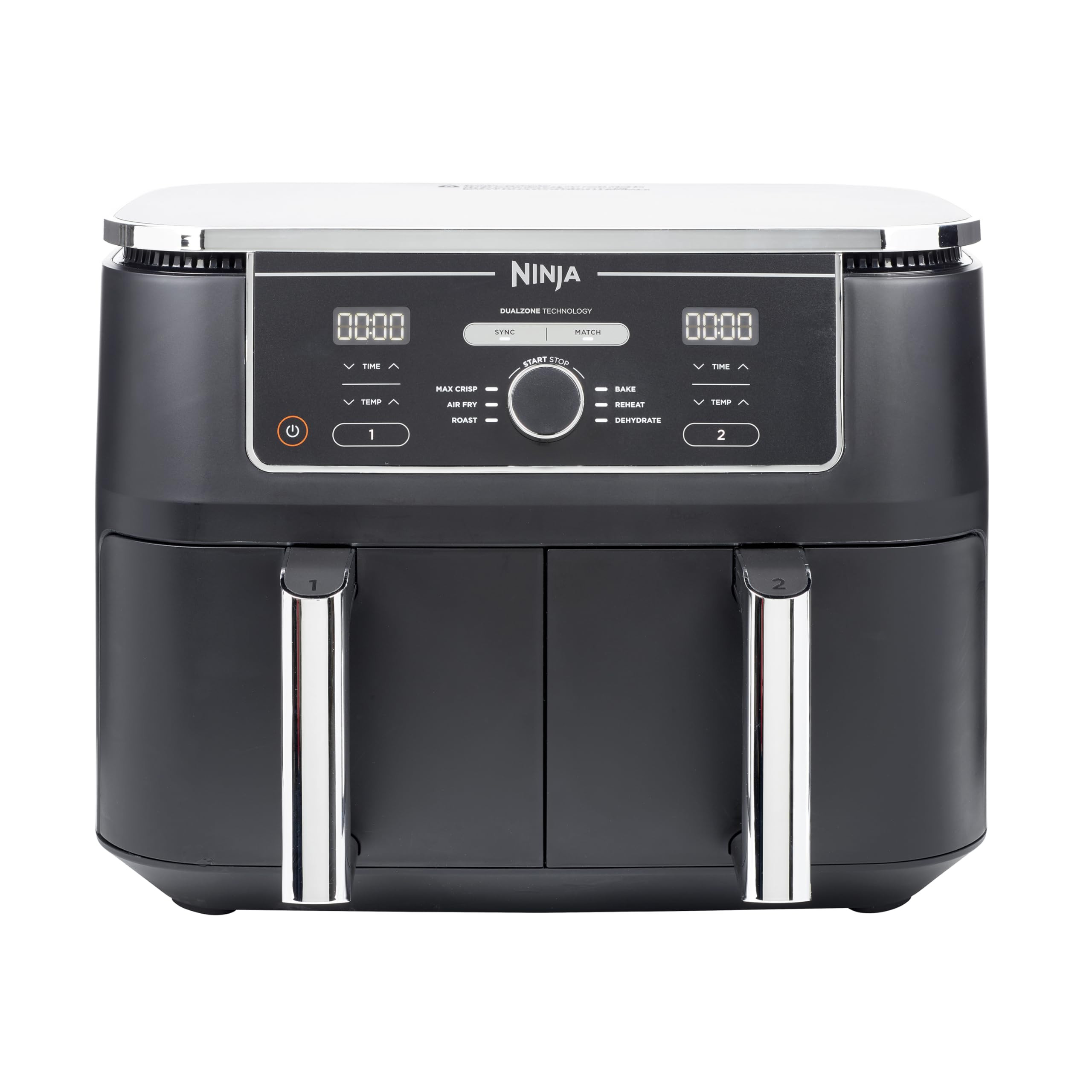 Ninja Foodi MAX Dual Zone Air Fryer, 2 Drawers, 9.5L, 6-in-1, Use No Oil, Air Fry, Max Crisp, Roa... | Amazon (UK)