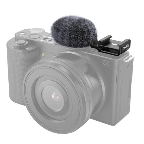SmallRig Cold Shoe Adapter with Wind Muff Windshield for Sony ZV-1F / ZV-E10 / ZV-1 / ZV-E1 / ZV-1 II, Wind Furry for Light Microphone Attachment - 3526 | Amazon (US)