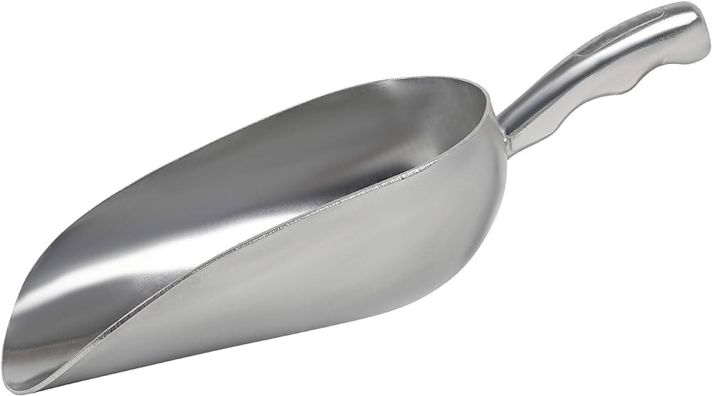 Cast Aluminum Utility Scoop - 12 oz. - Round Bottom, ice scoop For Multi-Purpose Use, With Finger... | Amazon (US)