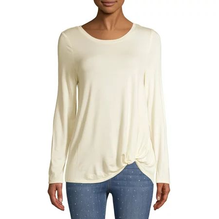 Women's Long Sleeve Twist T-Shirt | Walmart (US)