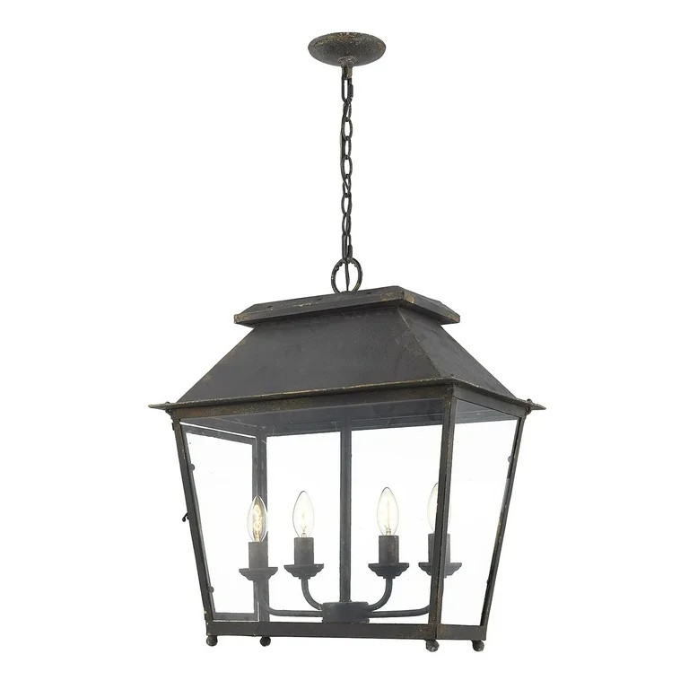 Abingdon 4-Light Pendant in Antique Black Iron | Walmart (US)