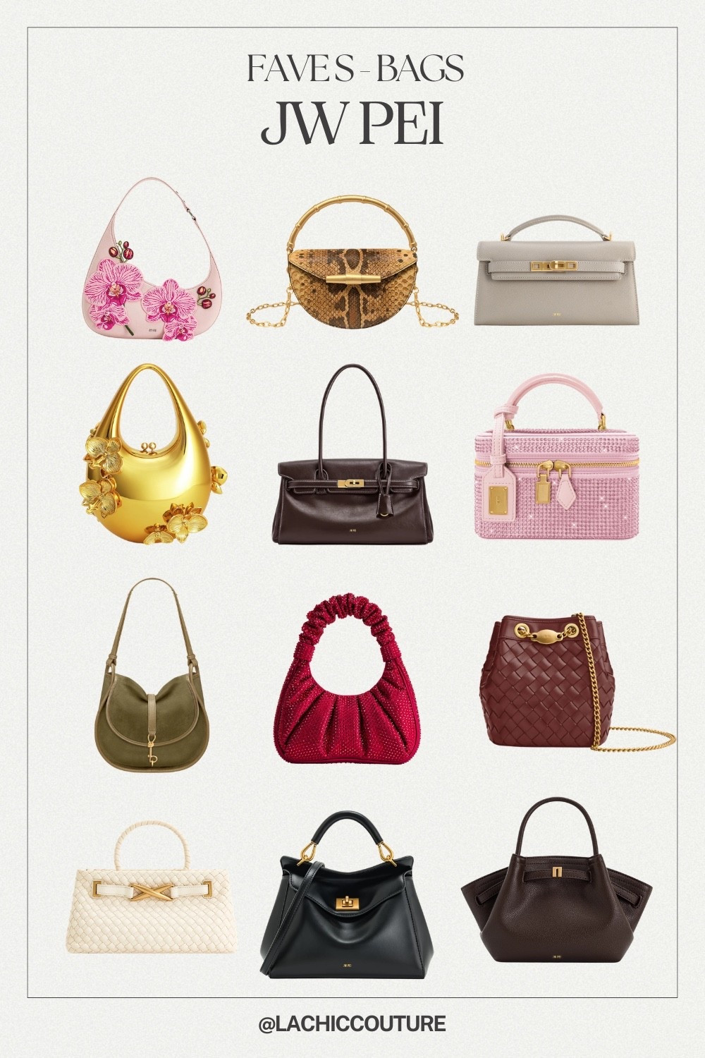 ✨FAVES - SPRING BAGS✨
#jwpei #springbagtrends #affordableluxury #trendyhandbags #lachiccouture

#LTKSeasonal #LTKFestival #LTKootd