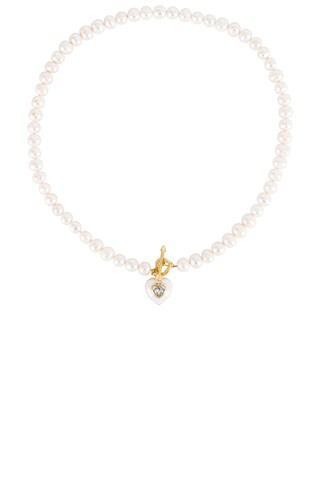 BONBONWHIMS Freshwater Pearl Necklace in White from Revolve.com | Revolve Clothing (Global)