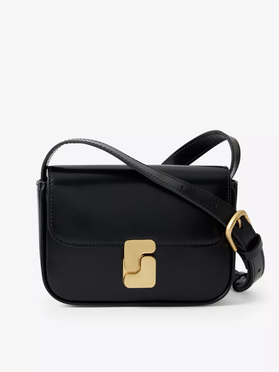 Bell S-embellished leather cross-body bag | Selfridges