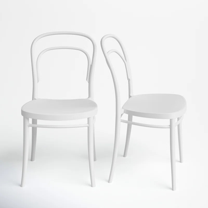 Farrah Outdoor Stacking Dining Side Chair (Set of 2) | Wayfair North America