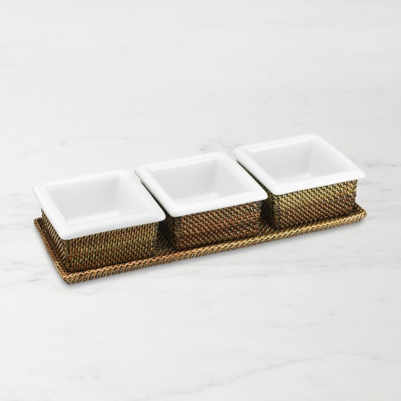 Nito Condiment Caddy with Ceramic Inserts | Williams-Sonoma