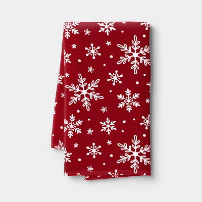 Christmas Snowflake Cotton Kitchen Towel - Wondershop™ | Target