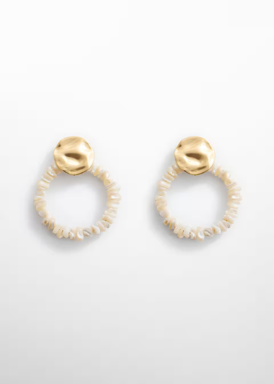 Bead loop earrings -  Women | Mango United Kingdom | MANGO (UK)