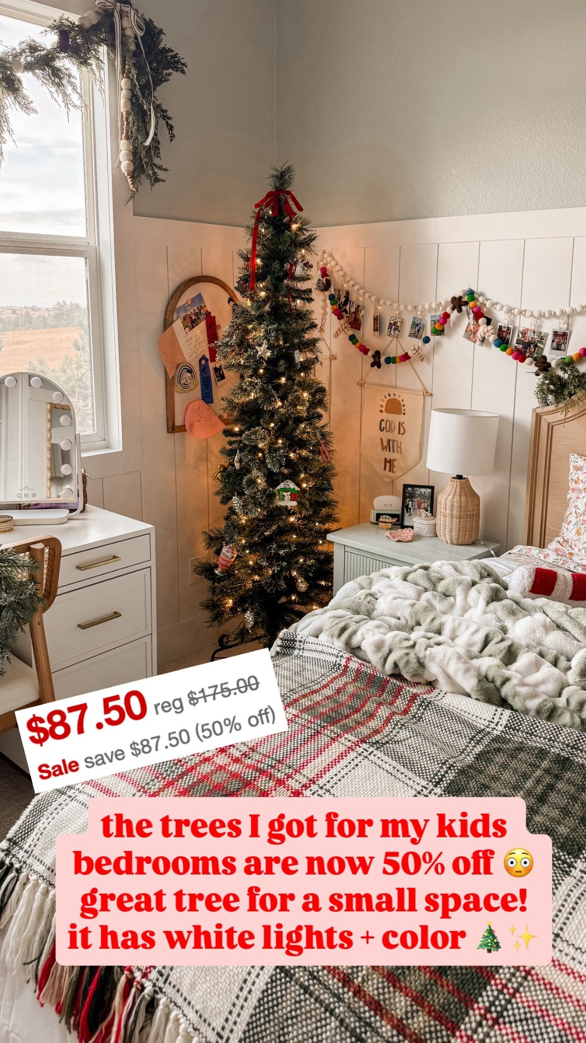 The slim Christmas tree is on sale for 50% off now!! Perfect size tree for a kids bedroom or smaller space 🥳🥳🥳

#LTKGiftGuide #LTKHoliday #LTKCyberWeek