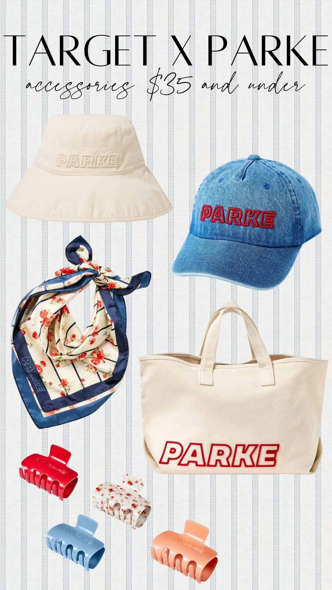 Target x Parke collab accessories! Obsessed with the hats