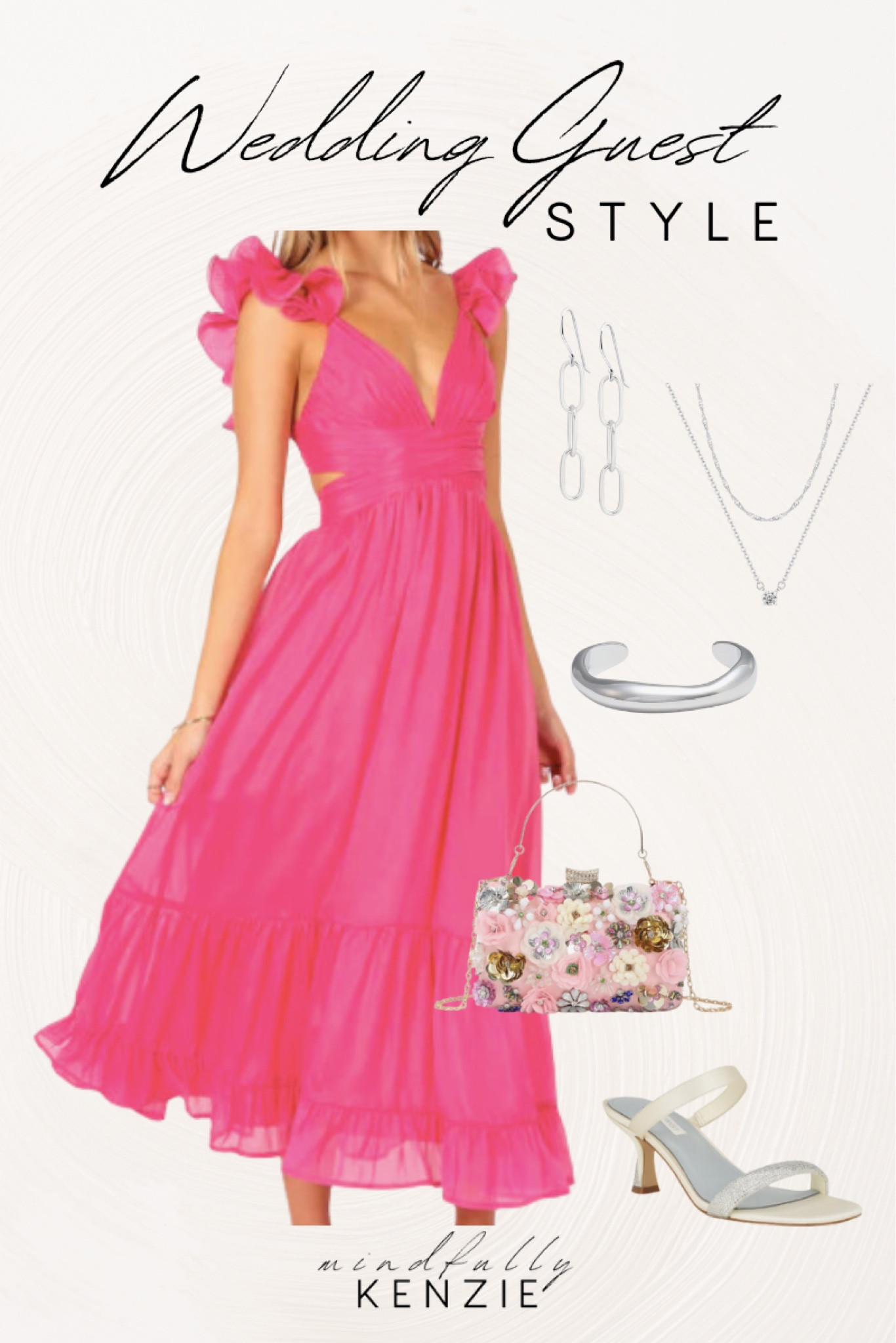 Wedding Guest Style

Wedding guest dress  pink midi dress  butterfly sleeve dress  silver accessories  floral handbag  kitten heels  summer wedding style  wedding fashion  summer fashion 

#LTKFindsUnder100 #LTKWedding #LTKSeasonal