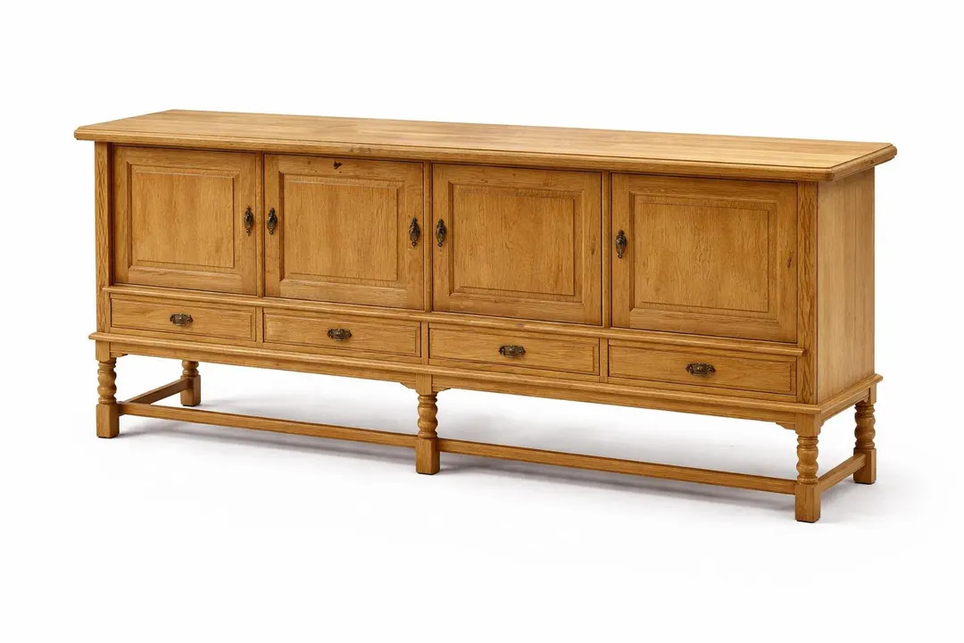 Henning Kjærnulf Oak Sideboard / Danish Mid Century Cabinet / Rustic Scandinavian Credenza 1960s... | Etsy (US)