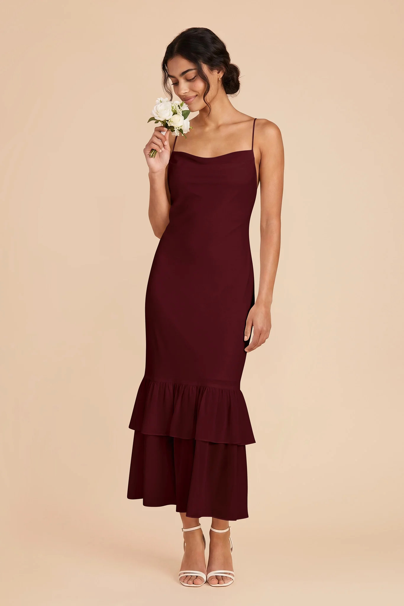 Ophelia Chiffon Dress - Cabernet | Birdy Grey | Birdy Grey