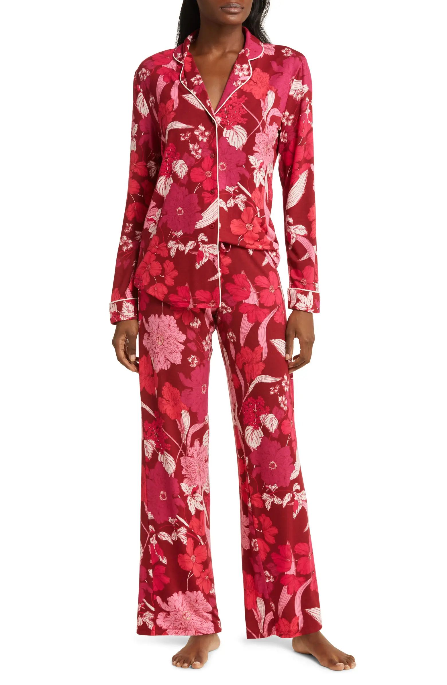 Moonlight Eco Long Sleeve Knit Pajamas | Nordstrom