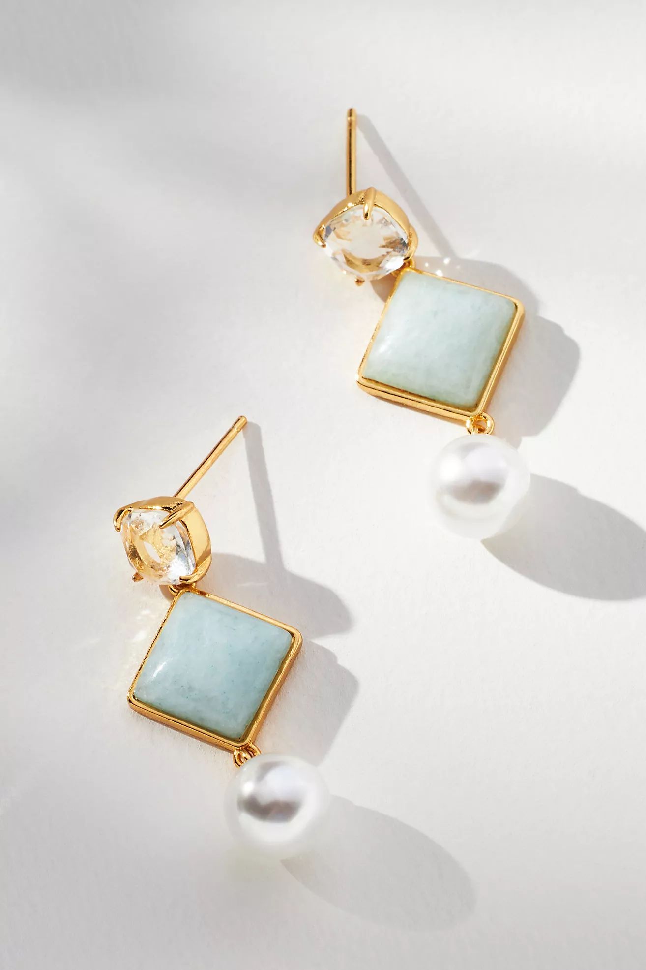 Diamond Crystal Drop Earrings | Anthropologie (US)