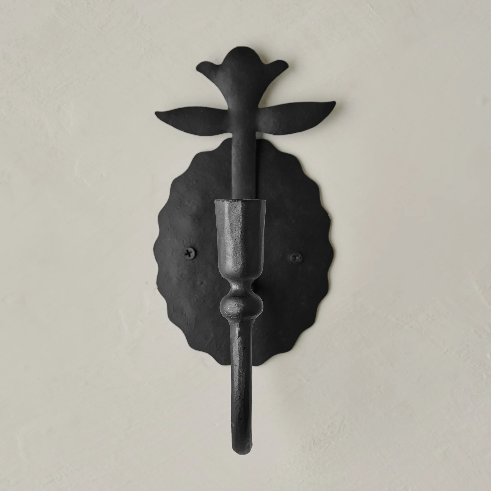 Antique Inspired Forged Iron Wall Sconce | Magnolia