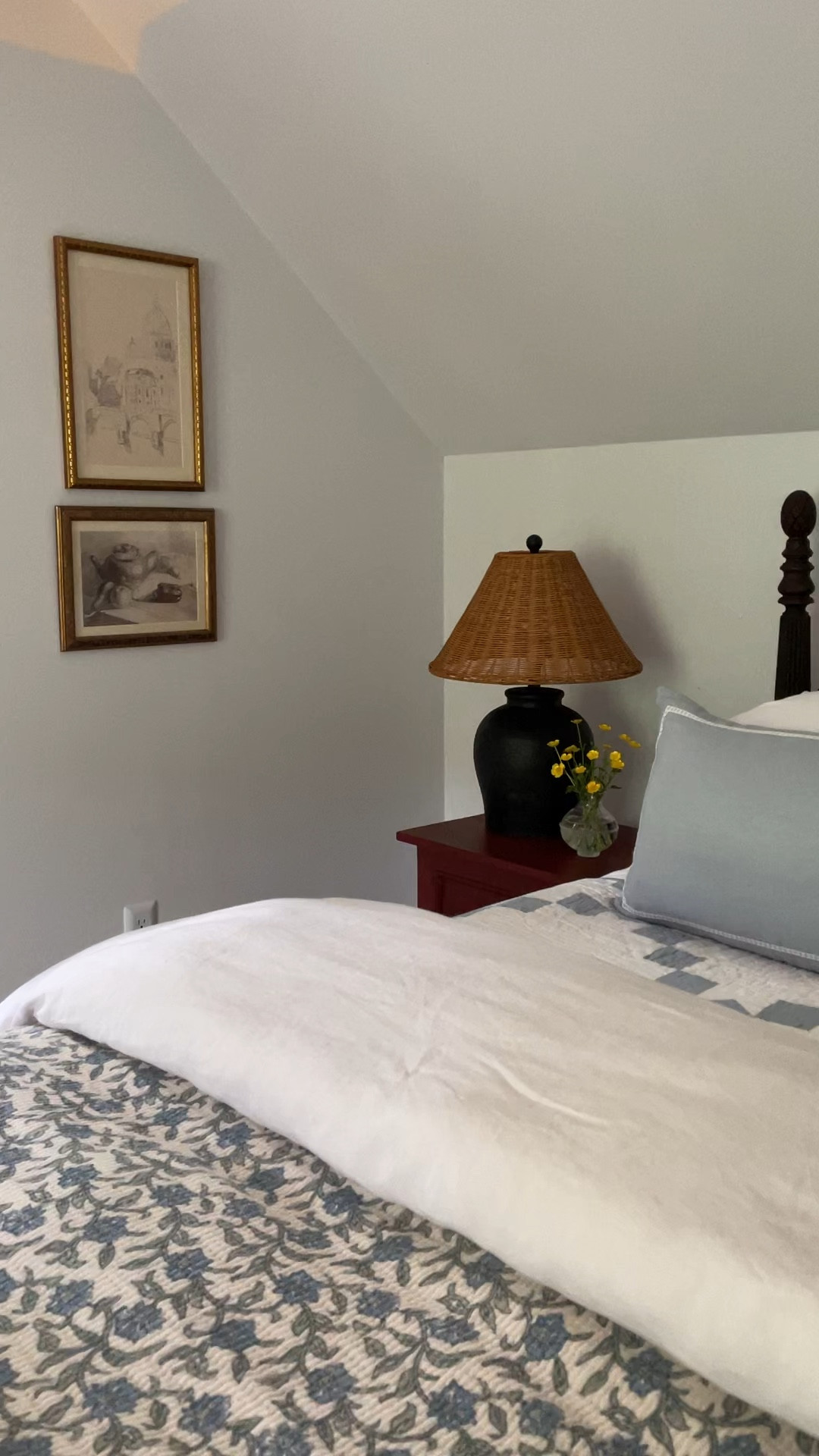 Shop our guest room bedding - nearly all from @onequince! Linen sheets are in the color White. Linen duvet cover is in the color Sand. Duvet insert is the “All-Season” one, but I might opt for the “Lightweight” one for summer. And the linen box quilt shams are in the color Bordeaux. #quincepartner