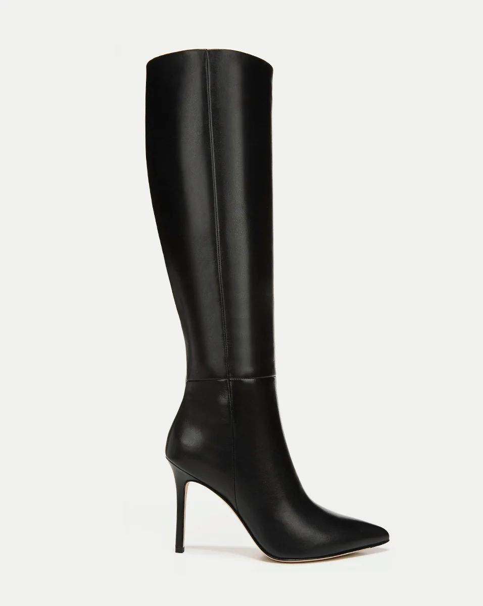 Lisa Leather Tall Boot | Wide-Calf | Veronica Beard