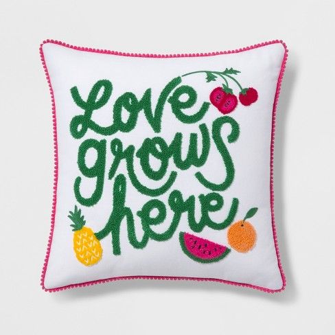 Love Grows Here Throw Pillow - Pillowfort™ | Target