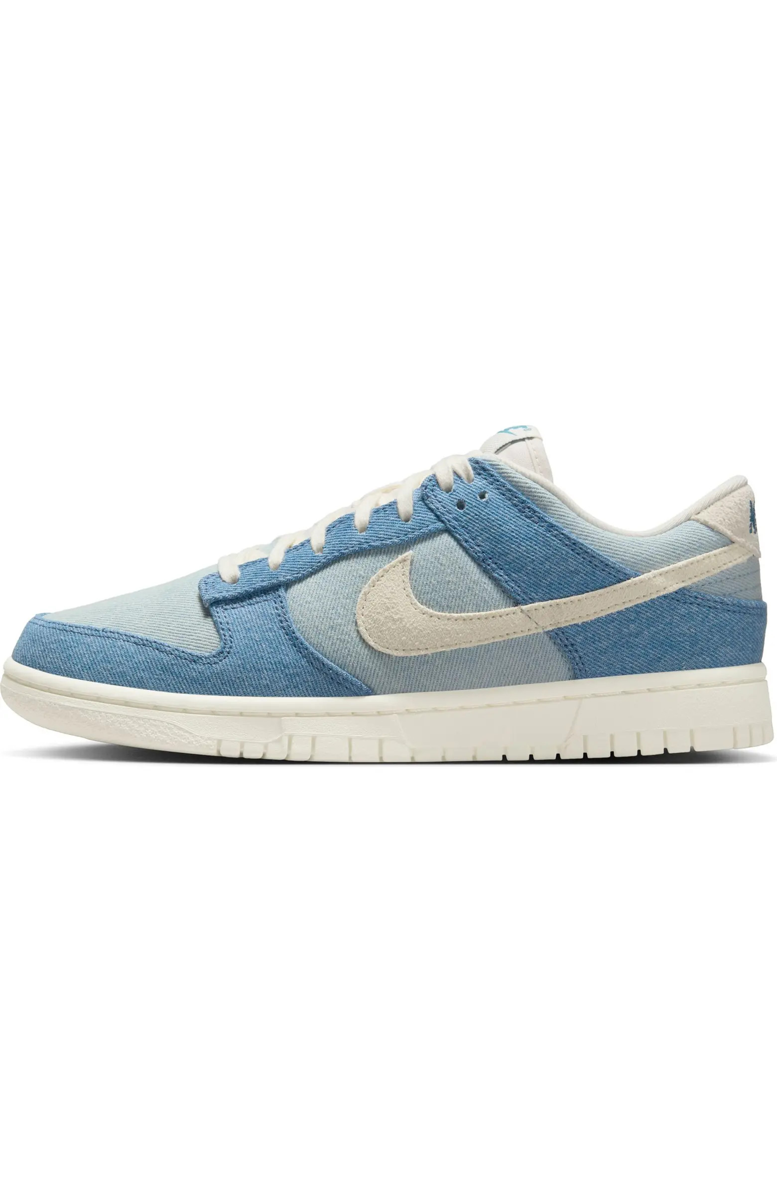 Nike Dunk Low Denim Basketball Sneaker (Women) | Nordstrom | Nordstrom