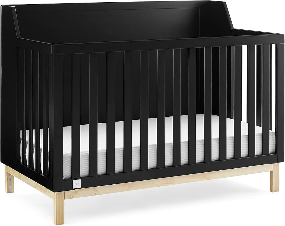 GAP babyGap Oxford 6-in-1 Convertible Crib - Greenguard Gold Certified, Ebony/Natural | Amazon (US)