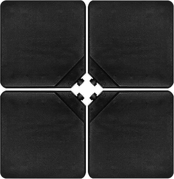 Tangkula 4Pcs 13L 220 lbs Cantilever Offset Patio Umbrella Base, Water & Sand Filled Heavy Duty O... | Amazon (US)