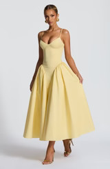 Emerson Midi Dress - Lemon | Babyboo (global)