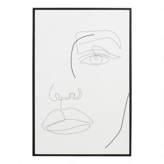 Face Lines by Madara Framed Wall Art | World Market