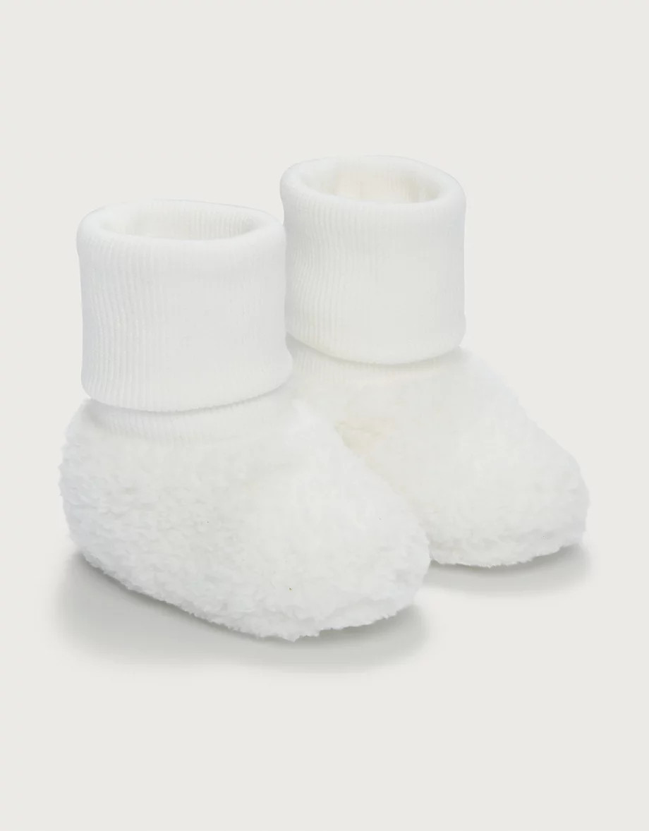 Fluffy Pram Booties (0–12mths) | New In Baby | The  White Company | The White Company UK & ROW