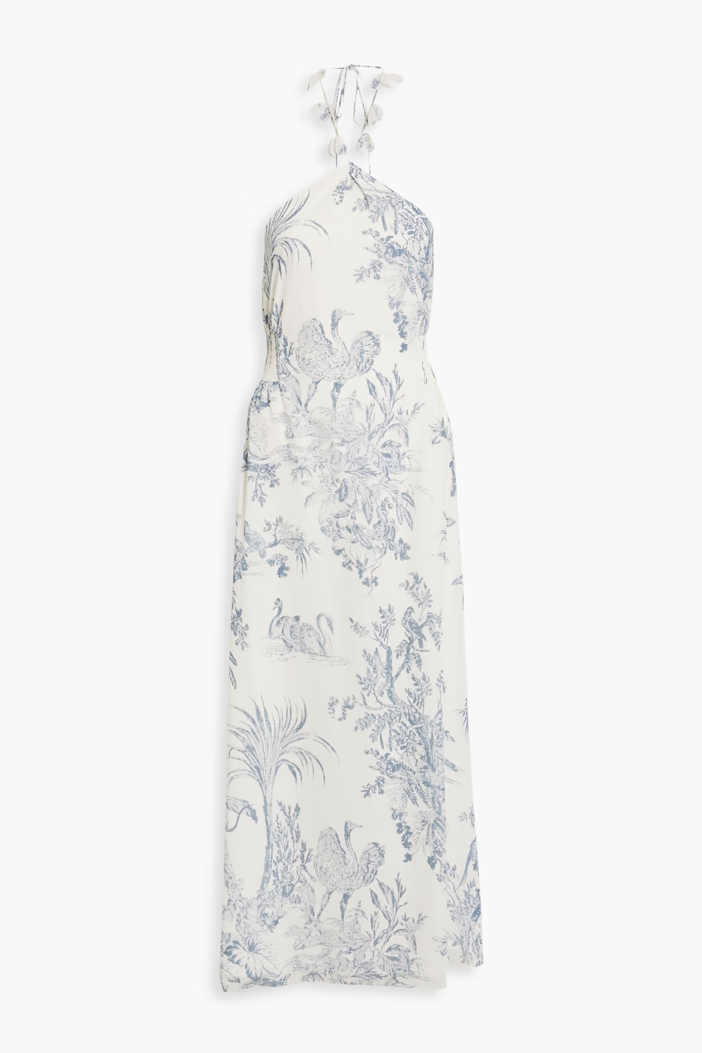 Tessa printed chiffon halterneck maxi dress | The Outnet (US and CA)