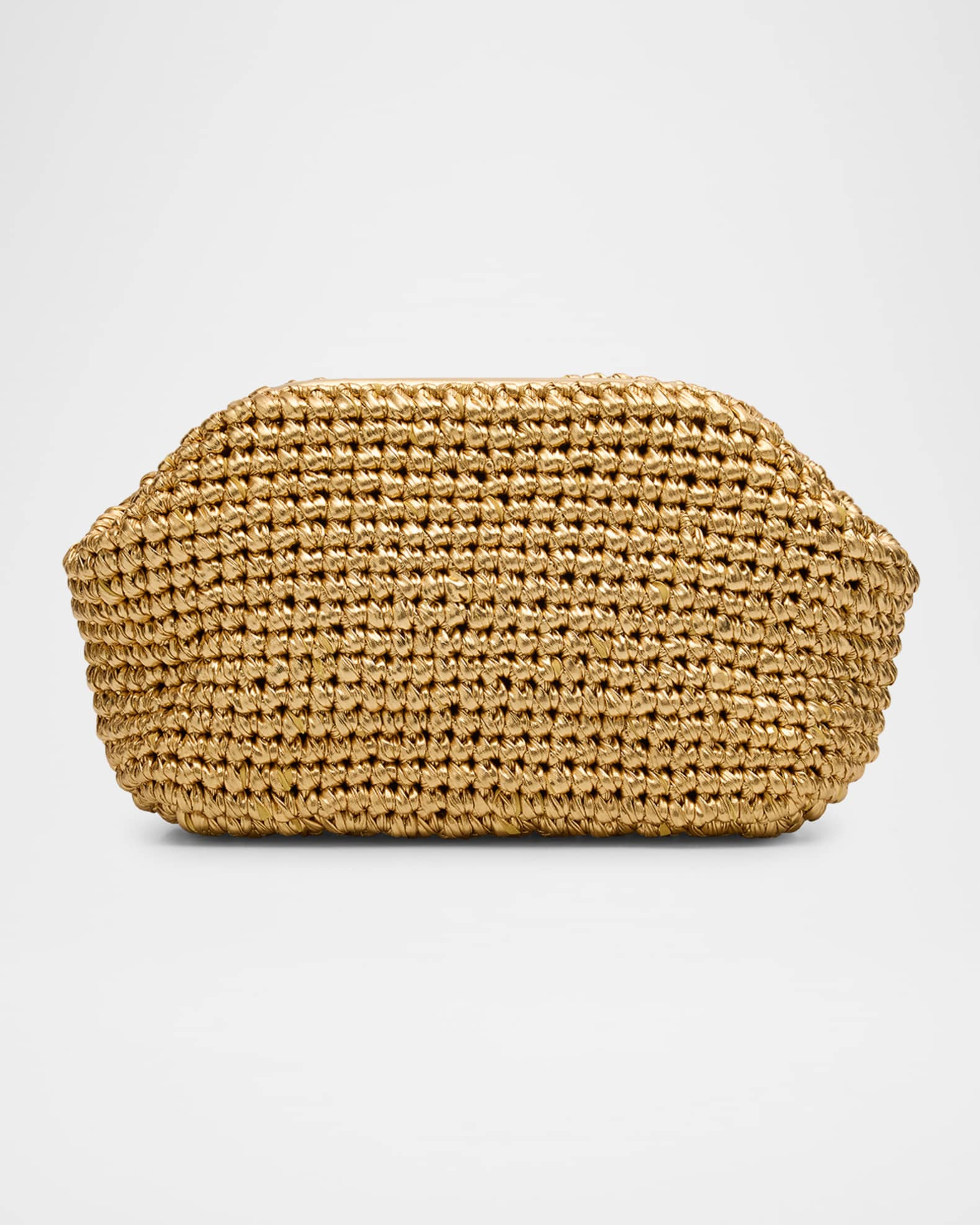 Nova Woven Metallic Leather Clutch Bag | Neiman Marcus
