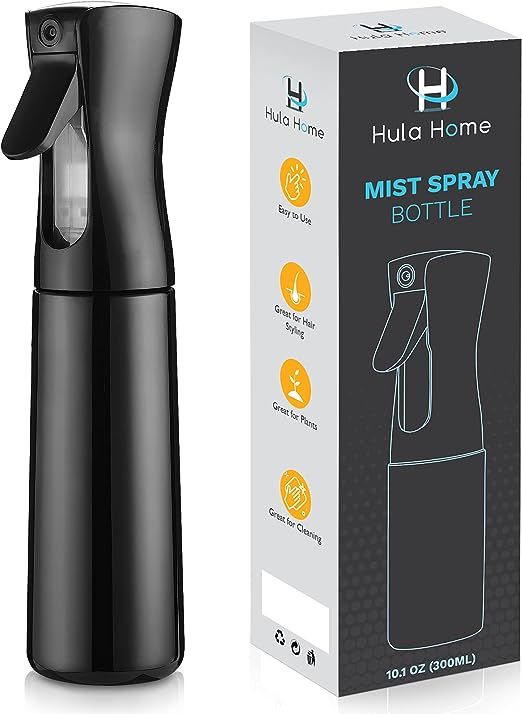 Hula Home Continuous Spray Bottle (10.1oz/300ml) Empty Ultra Fine Plastic Water Mist Sprayer – ... | Amazon (US)