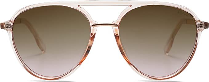 SOJOS Retro Oversized Round Polarized Sunglasses for Women Men Large Frame Ladies Shades SJ2078 | Amazon (US)