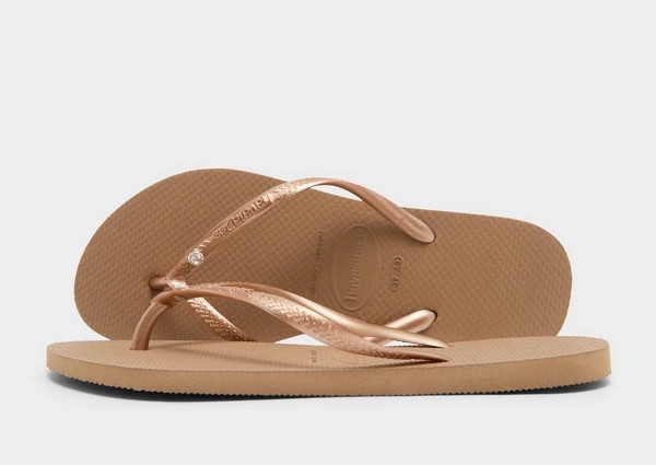 Havaianas Slim Crystal Swarovski Flip Flops Women's | JD Sports (UK)