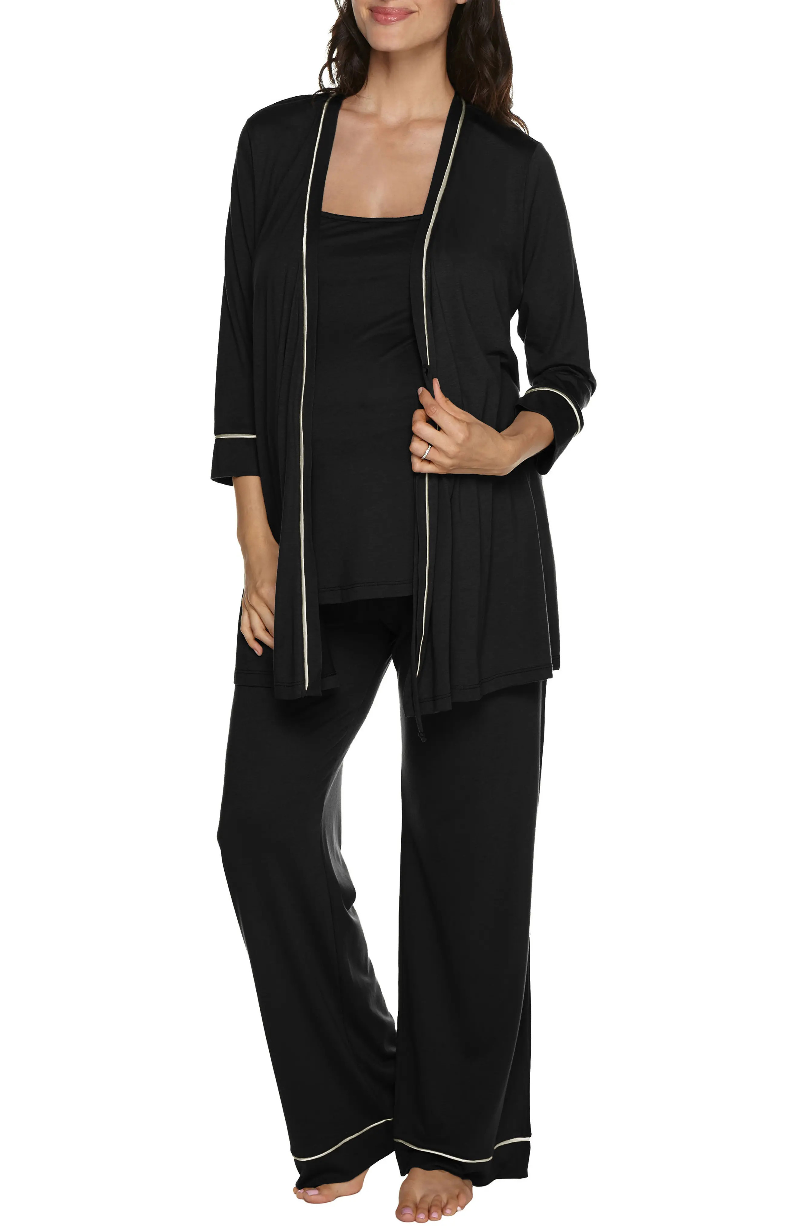 Cosabella Bella 3-Piece Maternity Pajamas | Nordstrom