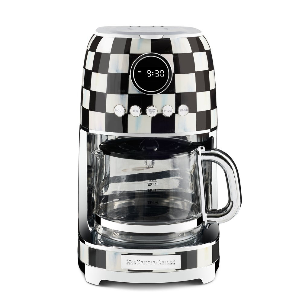 Courtly Check Drip Coffee Maker | MacKenzie-Childs