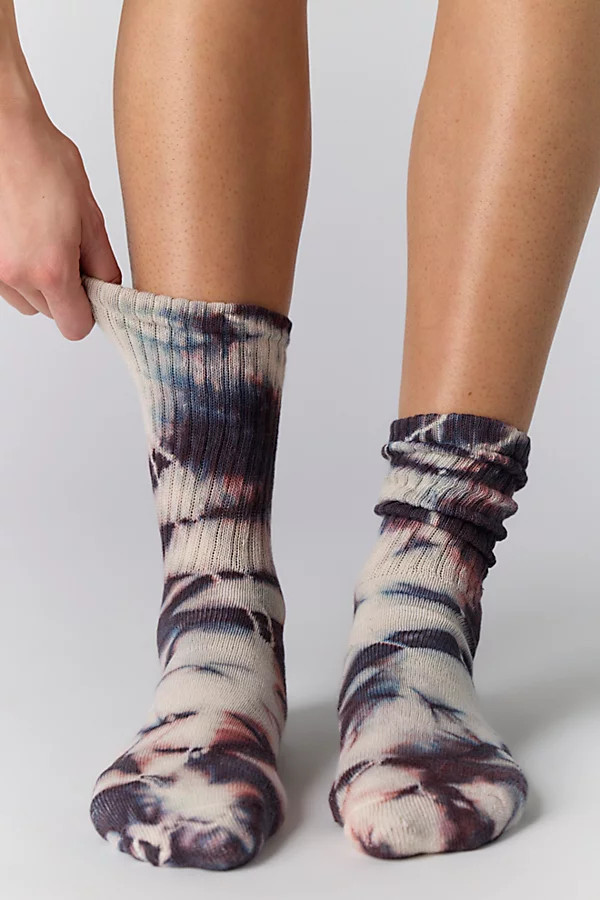 Natural Tie-Dyed Socks | Free People (Global - UK&FR Excluded)